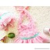 Girls' Cute Pink Bikini Set with hat One Piece Layered Dress Swimsuit B00VNX7ZMY
